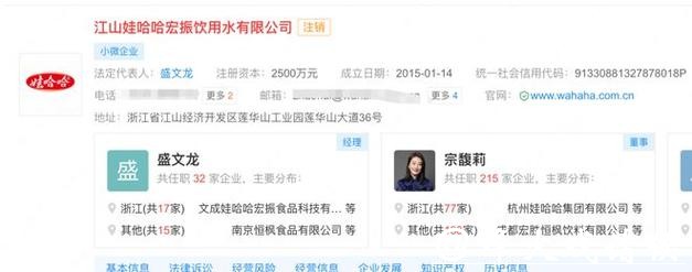 【长三角日报】宗馥莉突发!注销娃哈哈电商! 【长三角日报】宗馥莉突发!注销娃哈哈电商!